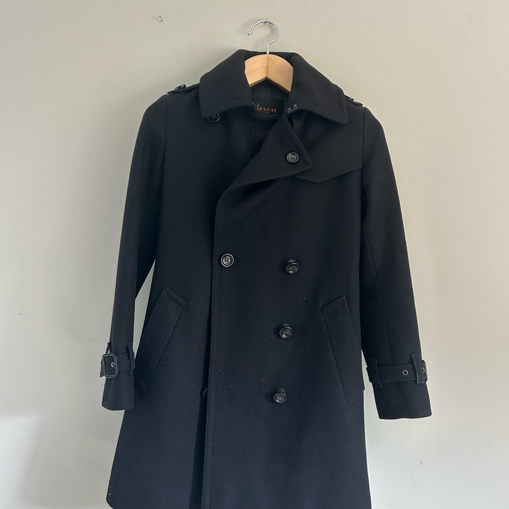 Coach Women’s Black Trench Coat
